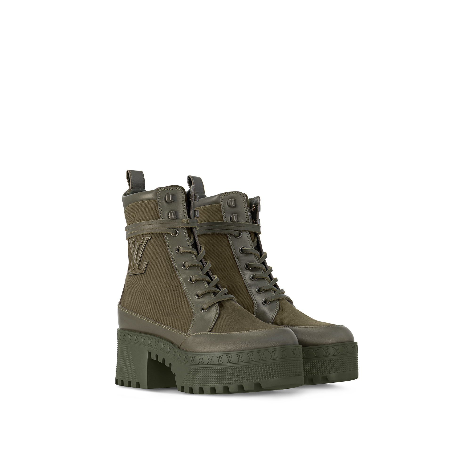 Green louis vuitton boots on sale